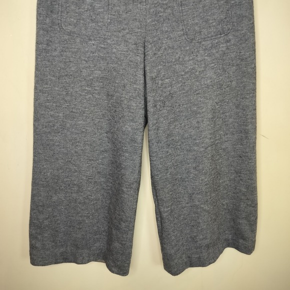 Anthropologie Elevenses Wool Cropped Wide Leg Pants - Picture 4 of 10